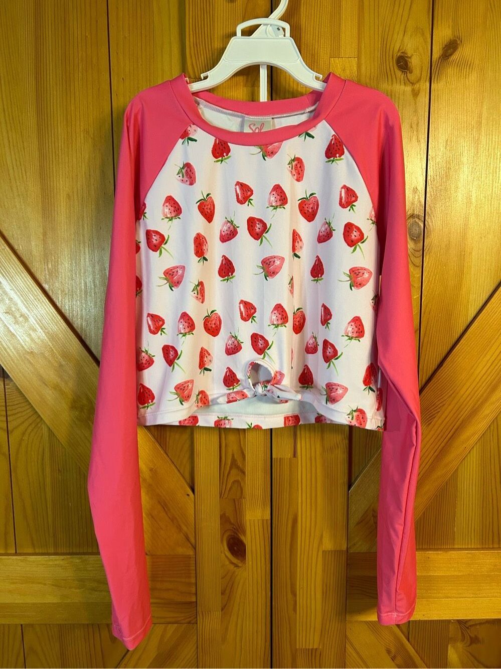 Girls Sol Swim UPF 50 2 Piece Long Sleeve Swimsuit Size 16 nwt (0256) Read
